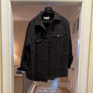 Veveret Black Denim Barn Jacket